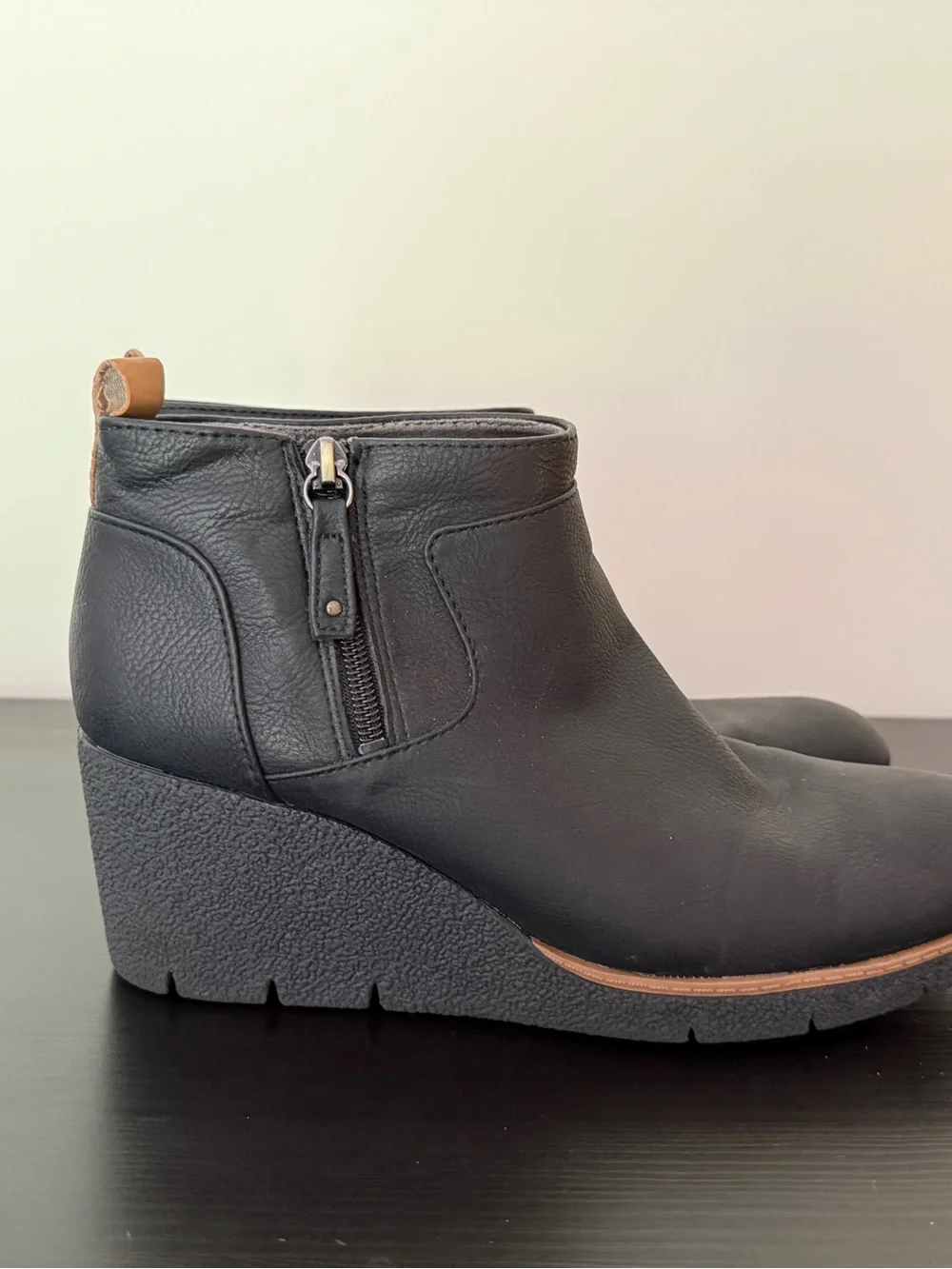 Dr. Scholls - Black Wedge Ankle Boots 9.5
